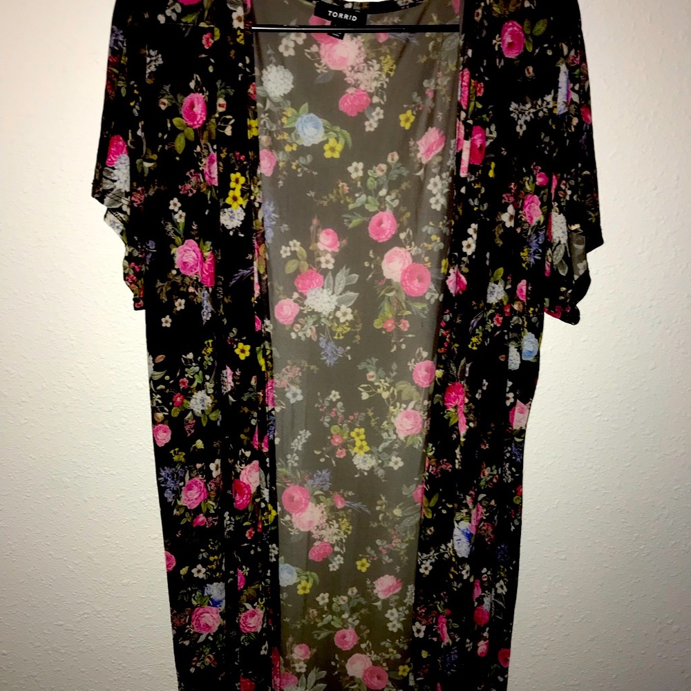 Torrid floral kimono